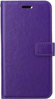 iPhone 12 Hoesje Bookcase Cover met Kaarthouder - Paars