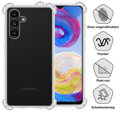 Samsung A04s Hoesje Shockproof Backcover Siliconen - Transparant