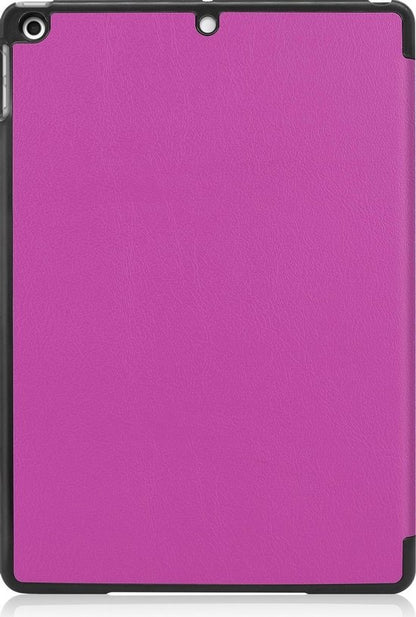iPad 10.2 2020 Trifold Bookcase Hoes - Paars
