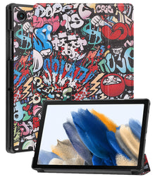 Samsung Galaxy Tab A8 Trifold Bookcase Hoes - Graffity