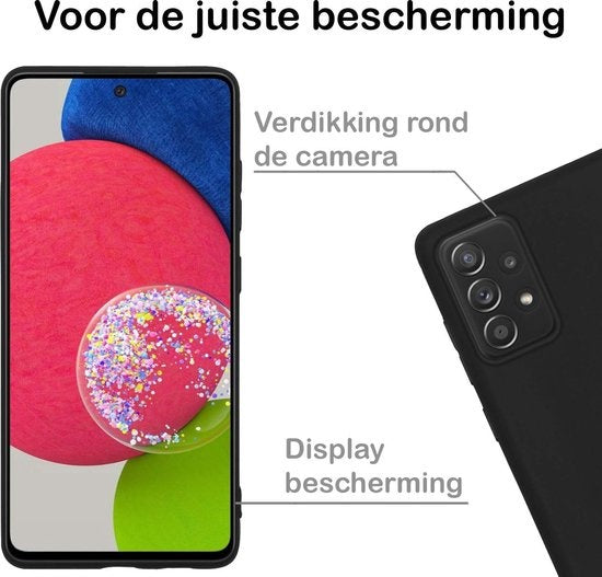 Samsung A52s Hoesje Siliconen - Zwart