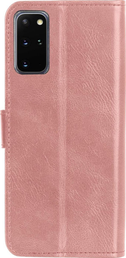 Samsung S20 Plus Hoesje Bookcase Cover met Kaarthouder - Rosé goud