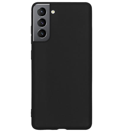 Samsung S22 Plus Hoesje Siliconen Backcover Lichtgewicht - Zwart