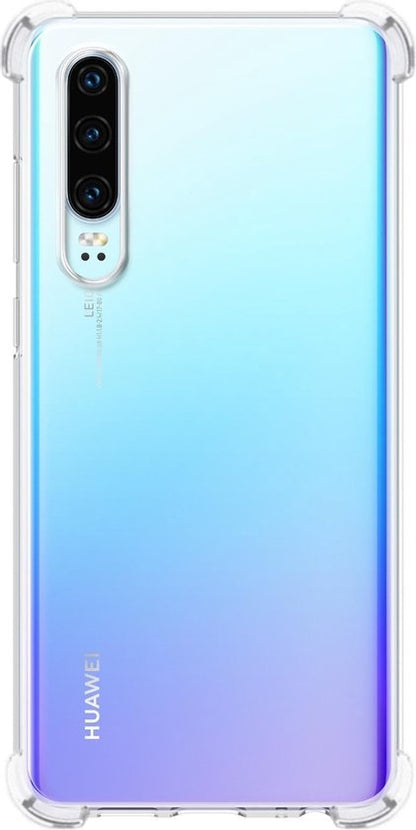 Huawei P30 Hoesje Shockproof Backcover Siliconen - Transparant