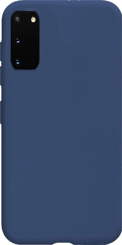Samsung S20 Hoesje Siliconen Backcover Lichtgewicht - Donkerblauw