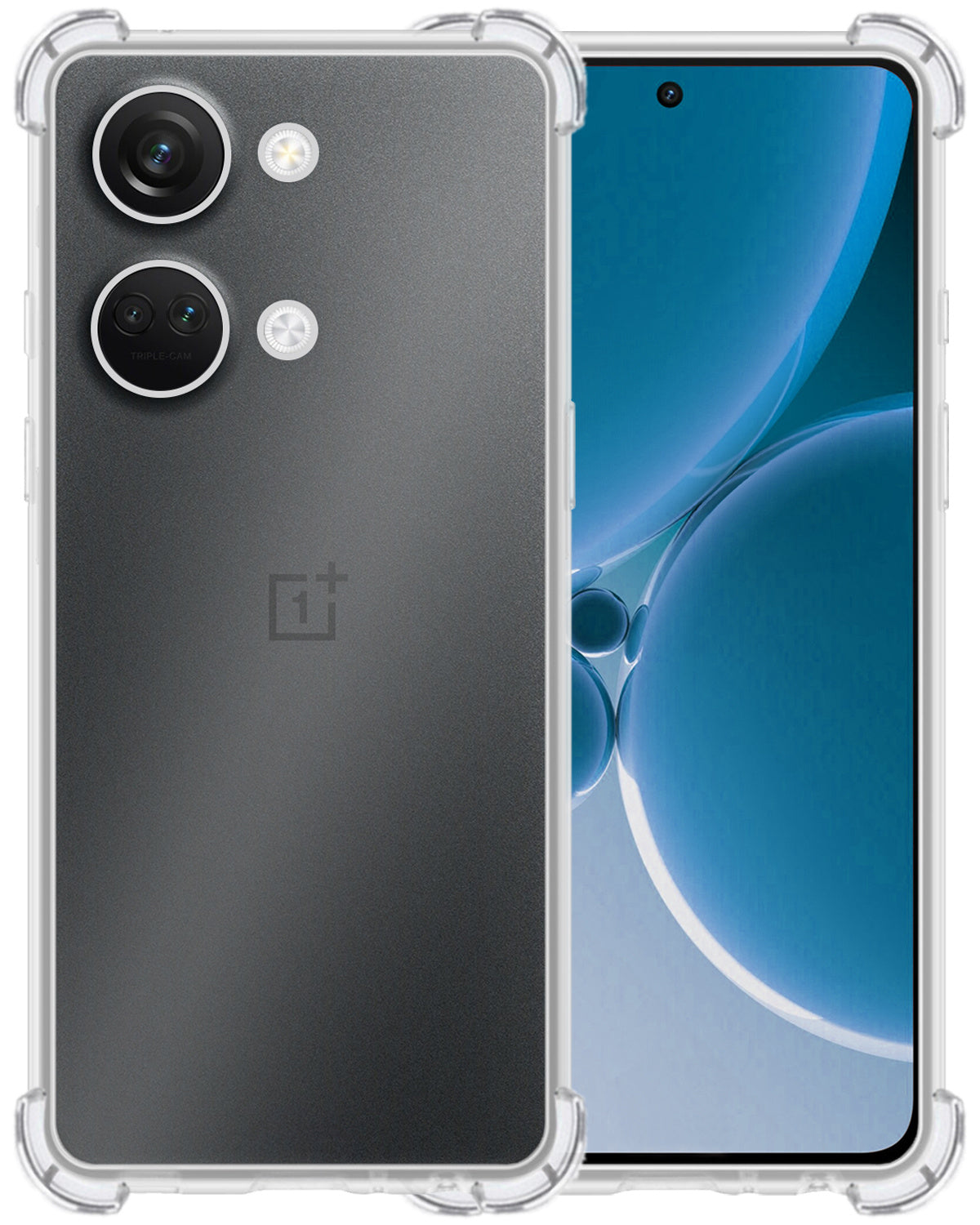 OnePlus Nord 3 Hoesje Shock Proof Siliconen - Transparant