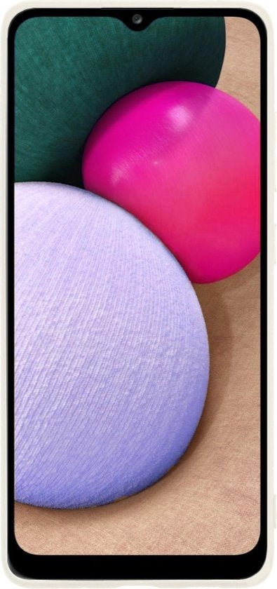 Samsung A02s Hoesje Siliconen Backcover Lichtgewicht - Wit