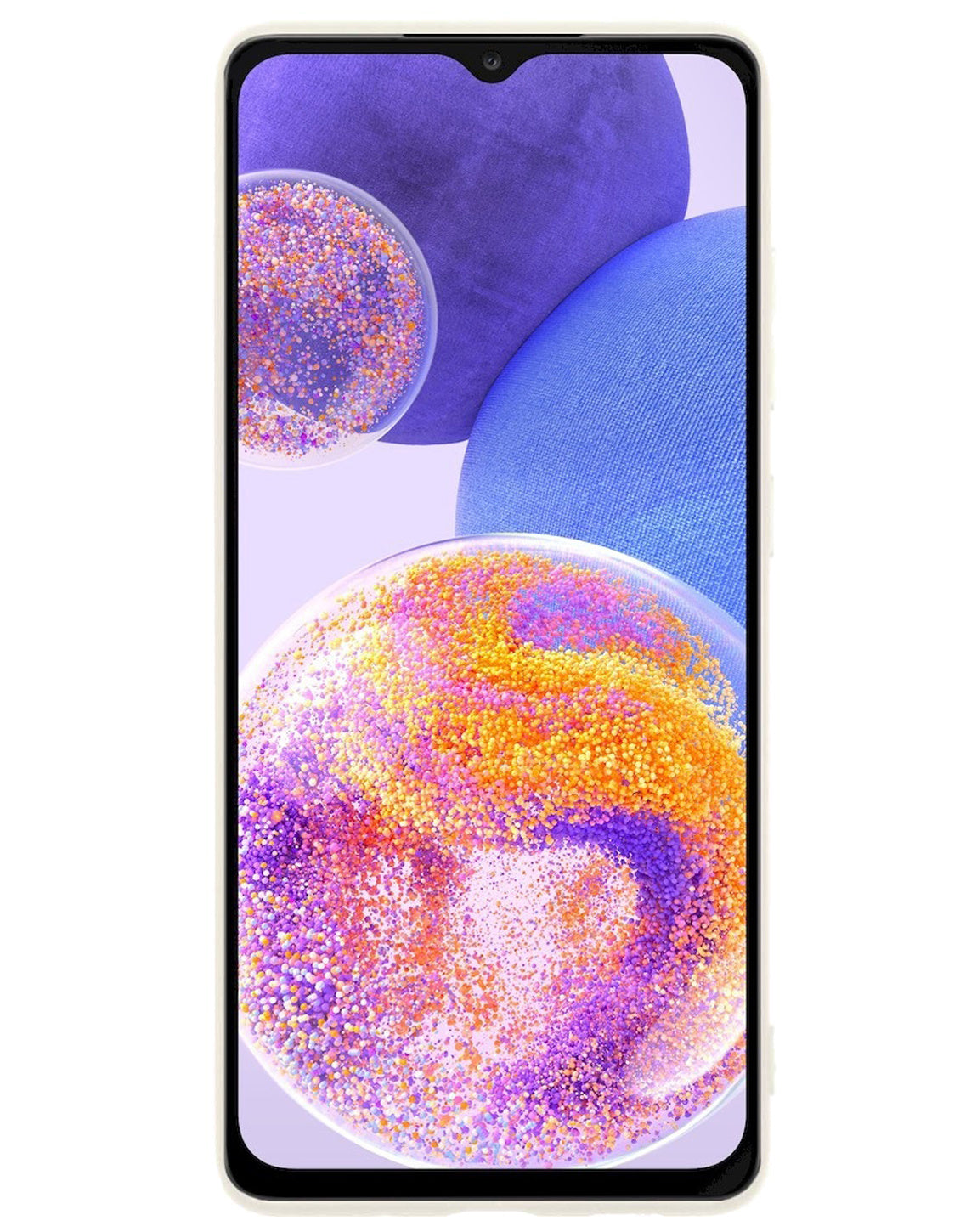 Samsung A23 Hoesje Siliconen - Wit