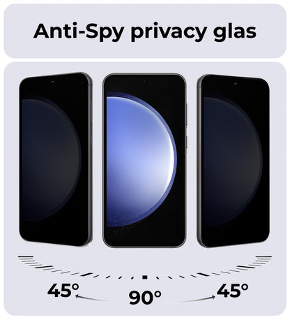 Samsung S23 FE Screenprotector Gehard Glas - Privacy