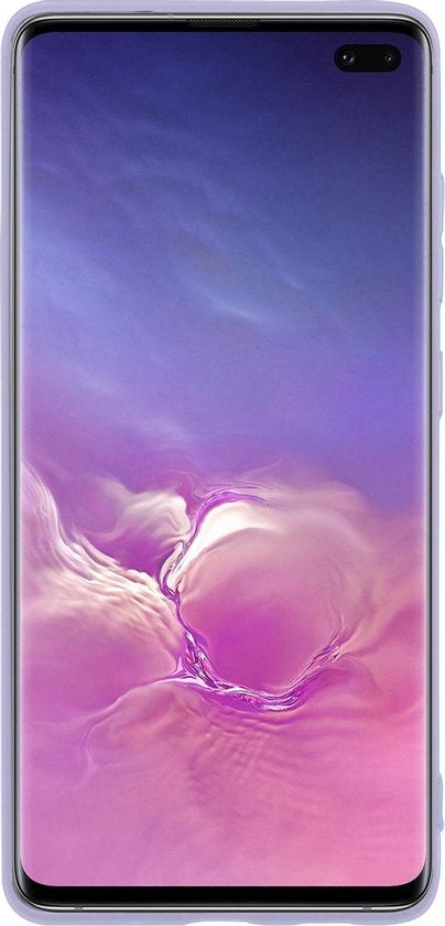 Samsung S10 Hoesje Siliconen Backcover Lichtgewicht - Lila