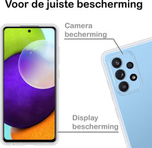 Samsung A52 Hoesje Siliconen Backcover Lichtgewicht - Transparant
