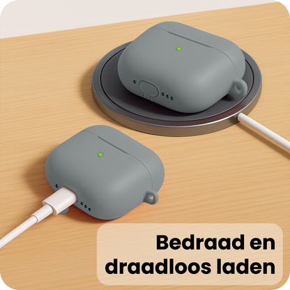 AirPods Pro 3 Hoesje Siliconen Krasbestendig - Grijs