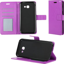 Samsung Galaxy A5 2017 Hoesje Bookcase Cover met Kaarthouder - Paars