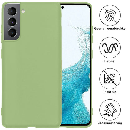 Samsung S22 Plus Hoesje Siliconen - Groen