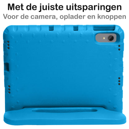 Lenovo Tab P11 Plus Kinderhoes Shockabsorberend Foam - Blauw