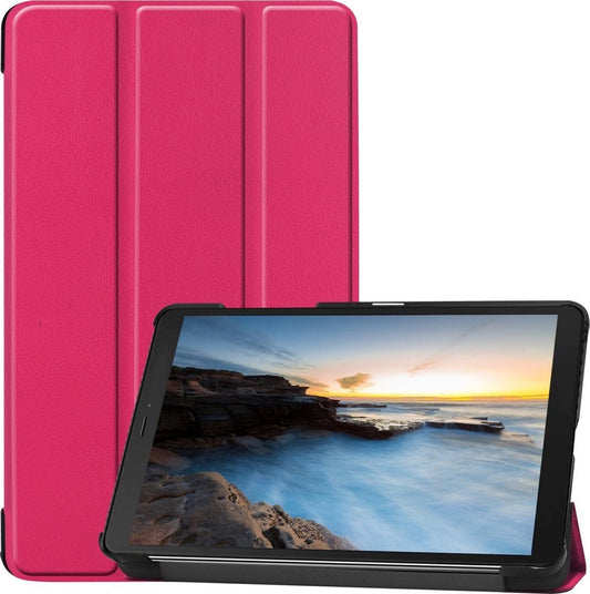 Samsung Galaxy Tab A 8.0 (2019) Hoesje Book Case - Donkerroze