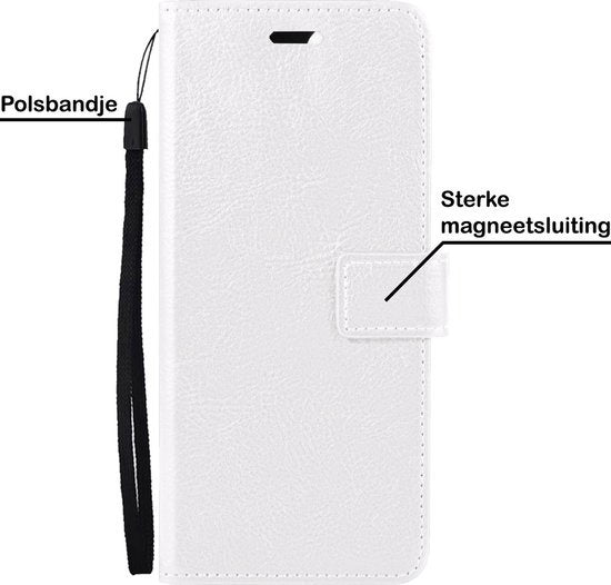 Samsung A22 4G Hoesje Book Case Kunstleer - Wit