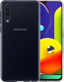 Samsung A50s Hoesje Siliconen Backcover Lichtgewicht - Transparant