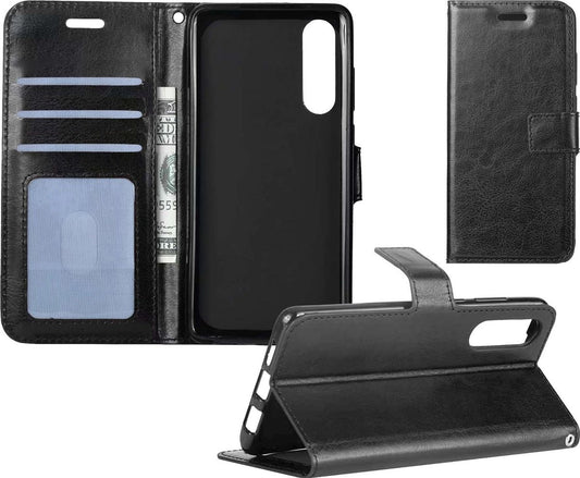 Samsung Galaxy A50 Hoesje Book Case Kunstleer - Zwart