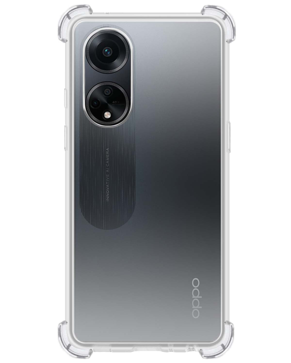 OPPO A98 Hoesje Shock Proof Siliconen - Transparant