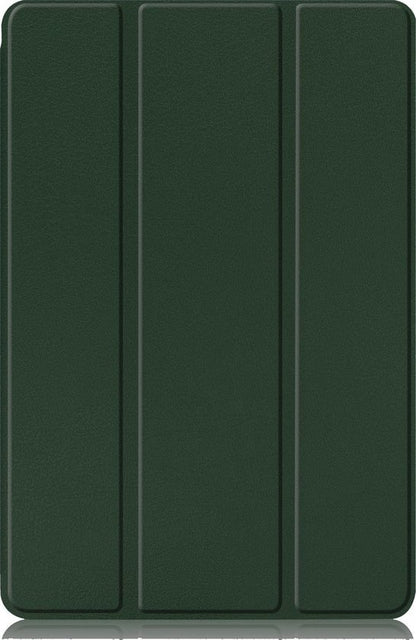 Samsung Galaxy Tab S6 Lite Trifold Bookcase Hoes met Penhouder voor S Pen - Donkergroen