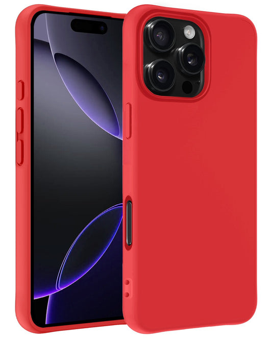 iPhone 16 Pro Hoesje Siliconen - Rood