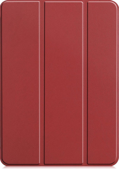 iPad Pro 2021 (11 inch) Trifold Bookcase Hoes - Donkerrood