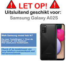 Samsung A02s Hoesje Bookcase Cover met Kaarthouder - Wit