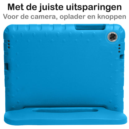 Lenovo Tab M10 FHD Plus 2nd Gen Kinderhoes Shockabsorberend Foam - Blauw