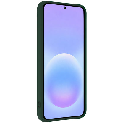 Samsung A57 Hoesje Siliconen Backcover Lichtgewicht - Donkergroen