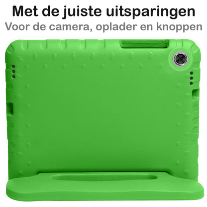 Lenovo Tab M10 FHD Plus 2nd Gen Kinderhoes Shockabsorberend Foam - Groen