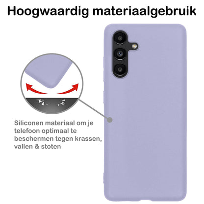 Samsung A04s Hoesje Siliconen - Lila