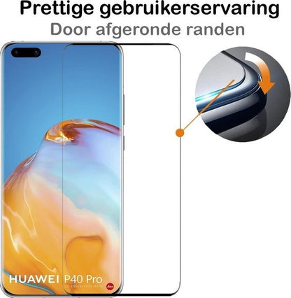 Huawei P40 Pro Screenprotector Full Cover Tempered Glass