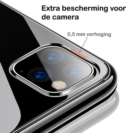 iPhone 11 Pro Max Hoesje Siliconen Backcover Lichtgewicht - Transparant