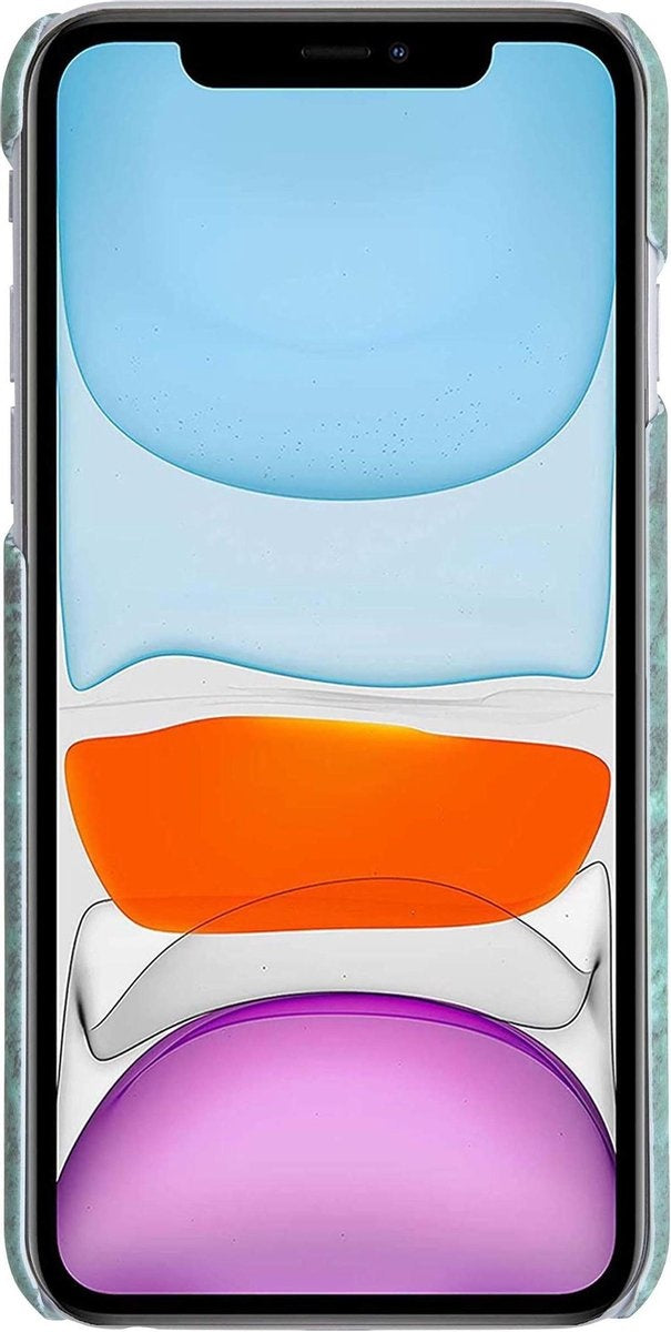 iPhone 11 Pro Max Hoesje Marmer - Groen