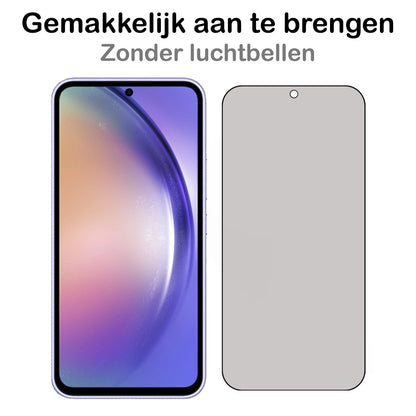 Samsung A54 Screenprotector Gehard Glas - Privacy