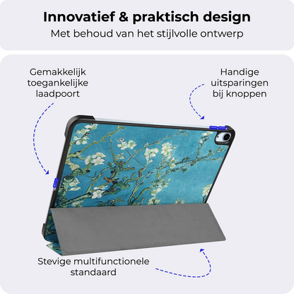 iPad Air 2024 / 2025 (11 inch) Trifold Bookcase Hoes - Bloesem