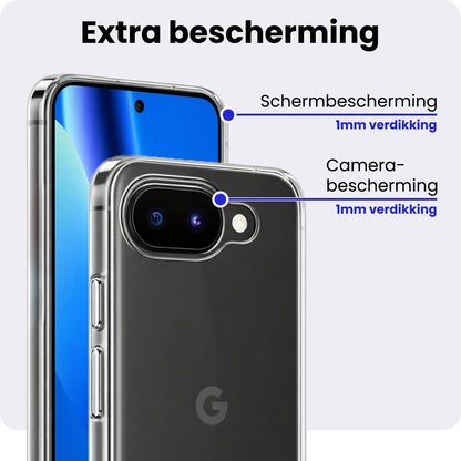 Google Pixel 10a Hoesje Siliconen Backcover Lichtgewicht - Transparant