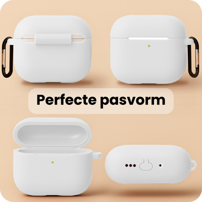 AirPods Pro 3 Hoesje Siliconen Krasbestendig - Wit
