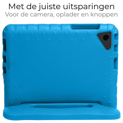 Samsung Galaxy Tab A9 Plus Kinderhoes Shockabsorberend Foam - Blauw
