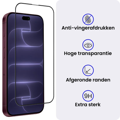 iPhone 18 Pro Screenprotector Gehard Glas - Full Screen