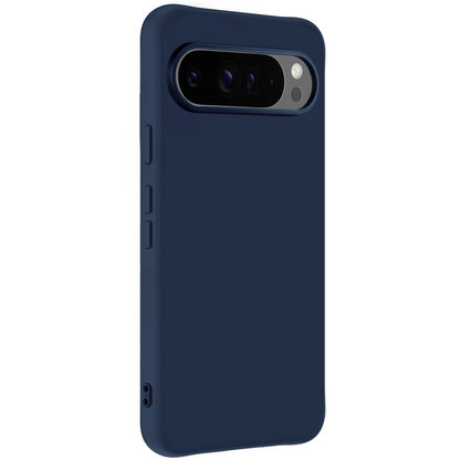 Google Pixel 10 Pro XL Hoesje Siliconen Backcover Lichtgewicht - Donkerblauw