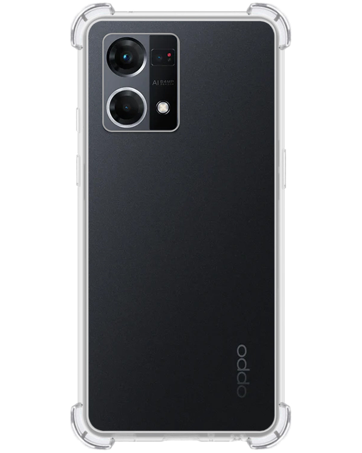 OPPO Reno 7 Hoesje Shock Proof Siliconen - Transparant