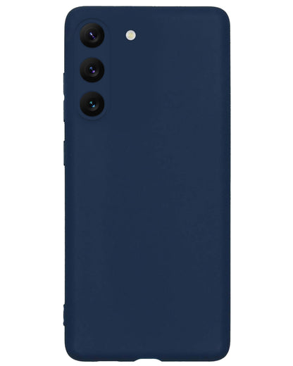 Samsung S23 Hoesje Siliconen Backcover Lichtgewicht - Donkerblauw