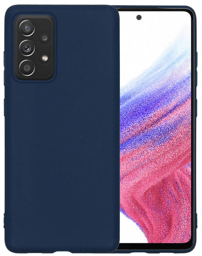 Samsung A53 Hoesje Siliconen - Donkerblauw