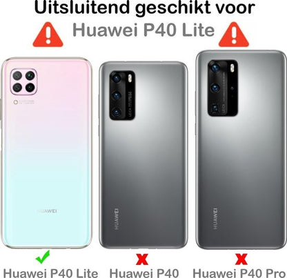Huawei P40 Lite Hoesje Siliconen Backcover Lichtgewicht - Transparant