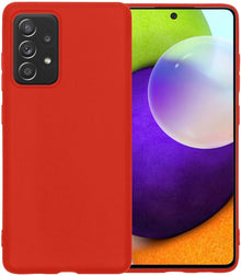 Samsung A52 Hoesje Siliconen Backcover Lichtgewicht - Rood