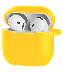 AirPods 4 Hoesje Siliconen Krasbestendig - Geel