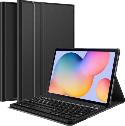 Samsung Galaxy Tab S6 Lite Toetsenbord Hoes met Uitneembaar toetsenbord - Zwart