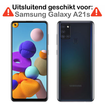 Samsung A21s Screenprotector Gehard Glas - Full Screen